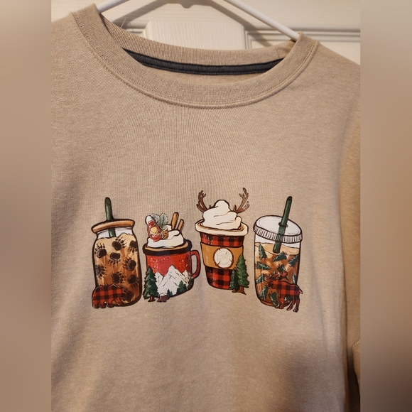 HOLIDAY GRAPHIC SWEATSHIRT, NWT - Picture 2 of 2
